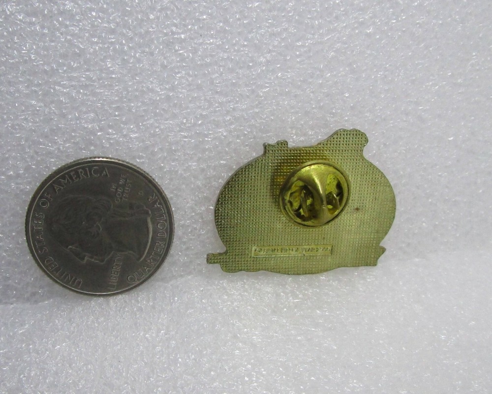 Year 2000 Dragon Playing Basketball Pin