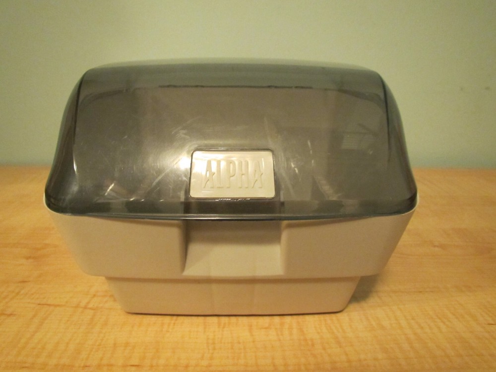 Vintage Alpha 3.5" Floppy Disk Double Sided Storage Box Case Holder