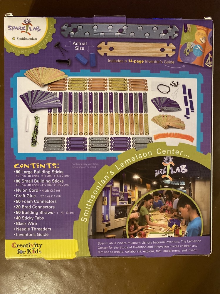 Creativity For Kids Spark!Lab Smithsonian "Invent Boundless Bridges" Building