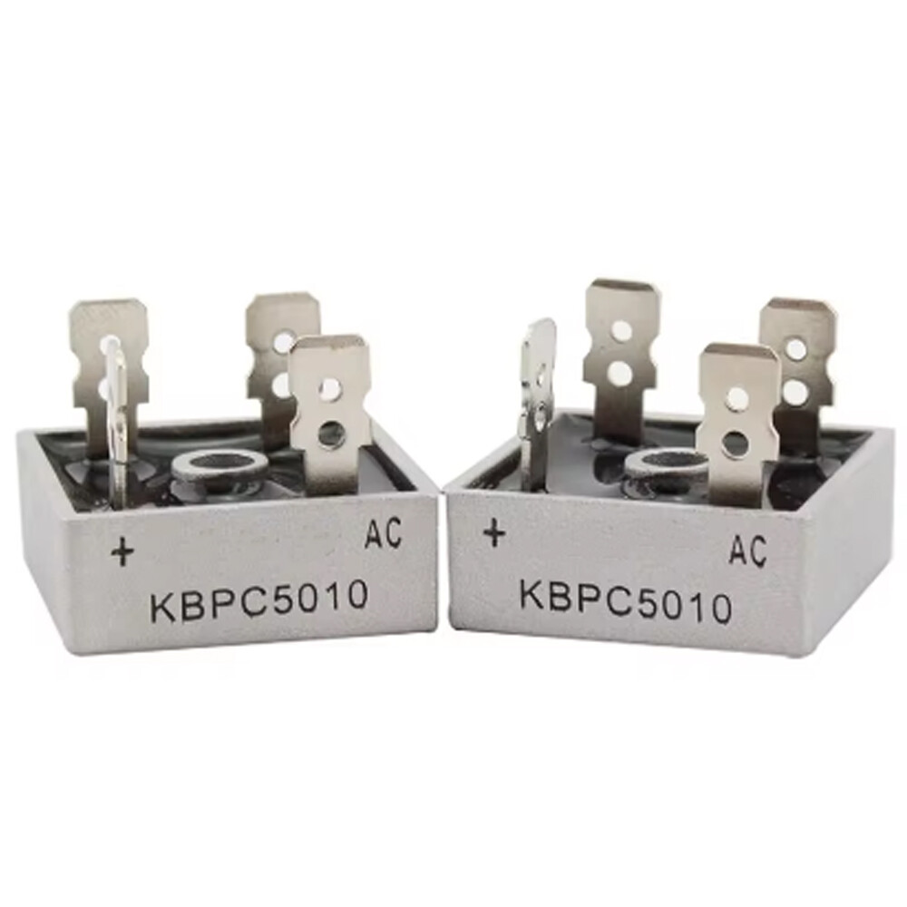 10PCS 1000V 50A Metal Case Single Phase Diode Bridge Rectifier KBPC5010