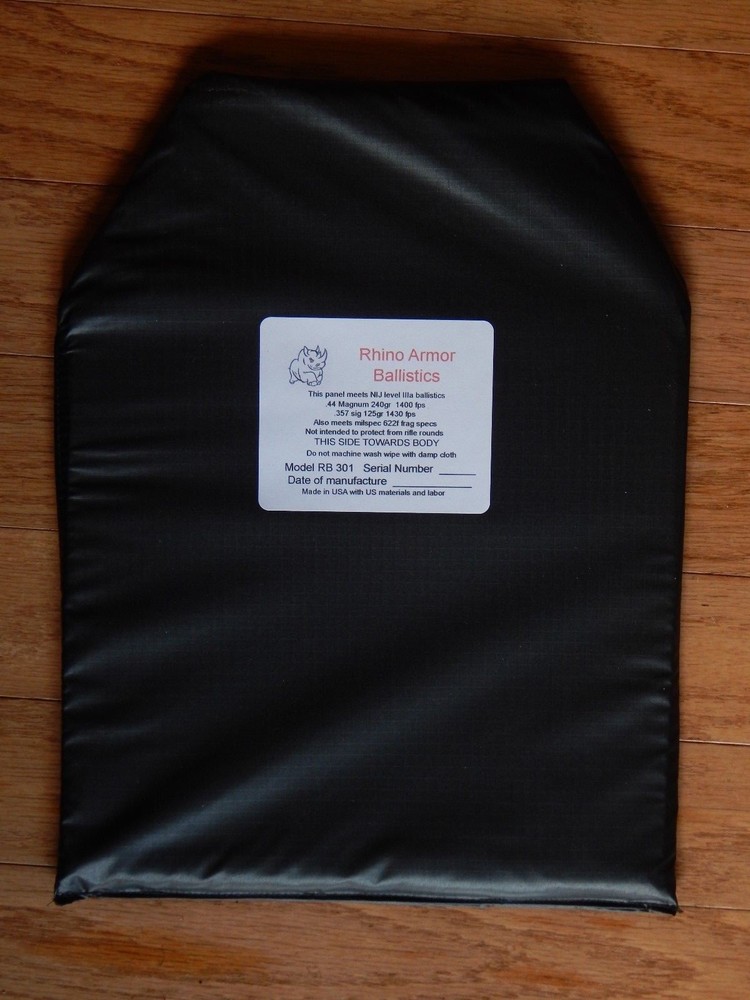 NEW BULLETPROOF INSERT Operator Cut 11"x14"  IIIa plus bomb blast