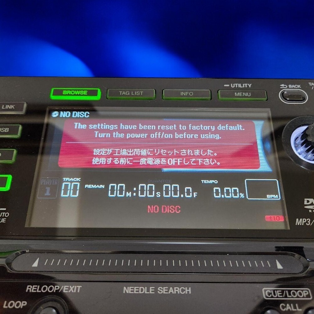 Pioneer CDJ-2000 DJ Digital Multi Player Deck Tested Working