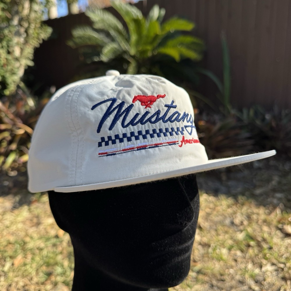 American Icon A Mustang Immersive Experience Snapback 5 Panel Hat Red White Blue