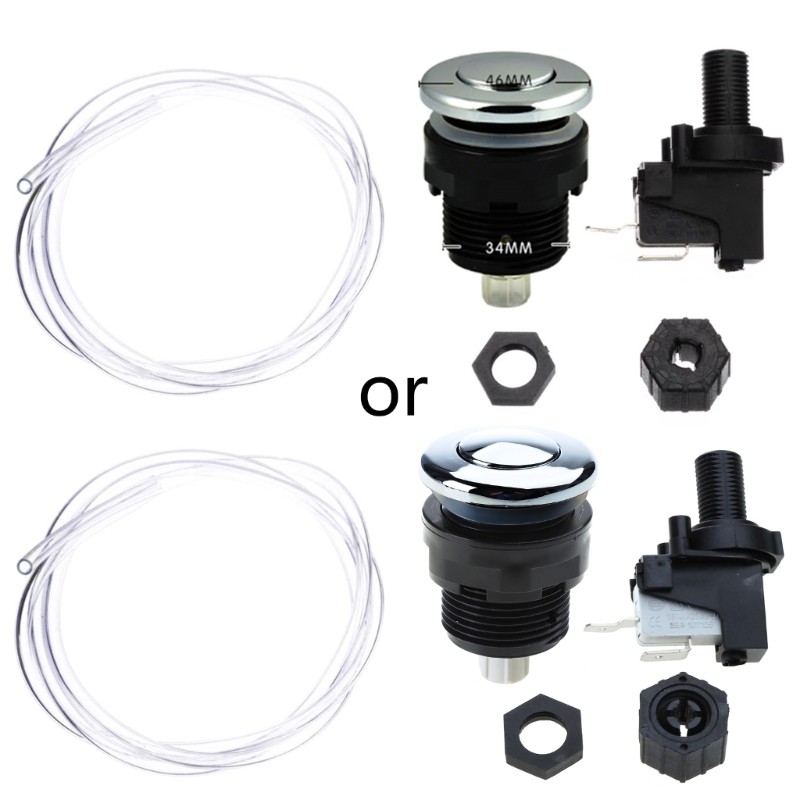 Garbage Disposal Air Switch Kit Metal On/Off Air Button Disposal Accessory