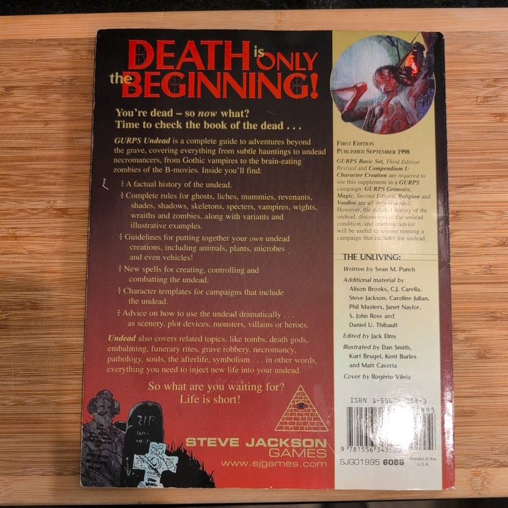 Steve Jackson Games GURPS Undead