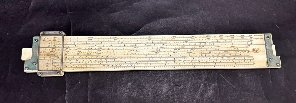 Vintage Post Versalog 1460 Slide Rule with Leather Case