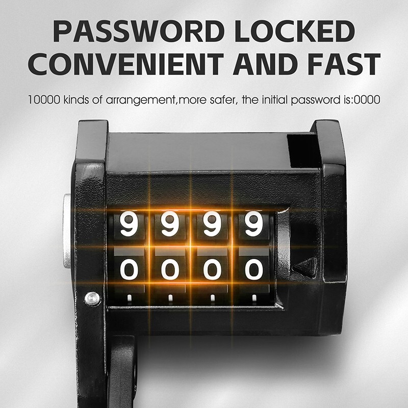 WEST BIKING 4 Digit Code Password Folding Lock Anti Theft Bike Chain Lock 78cm