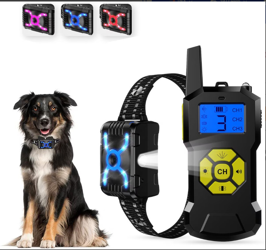 Static-free training collar utilizes an earth-friendly, CFC-free citronella spra