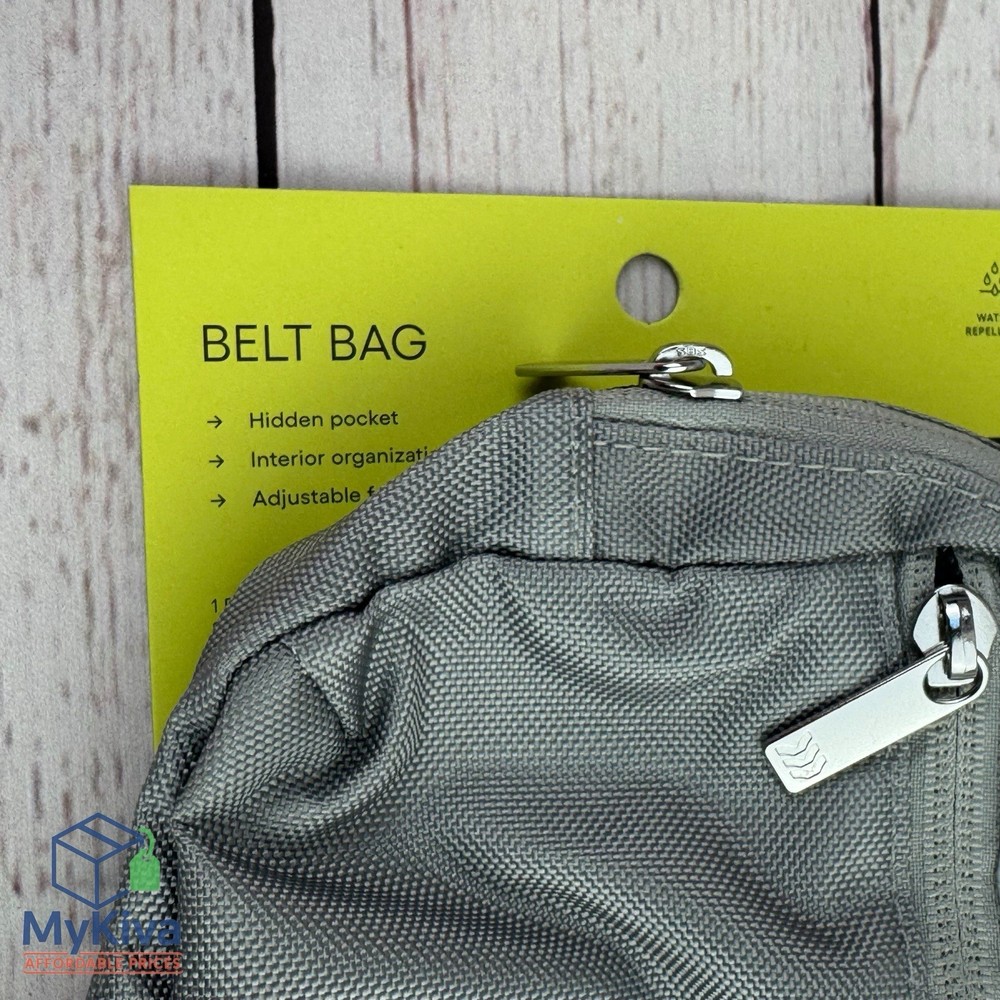 Belt Fanny Pack All In Motion Gray Adjustable Strap Recycled Polyester