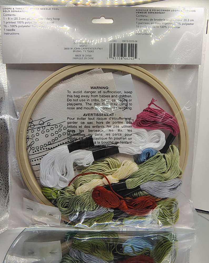 Tree Punch Needle Kit by Loops & Threads® - 8" Finished Size Crafts B15