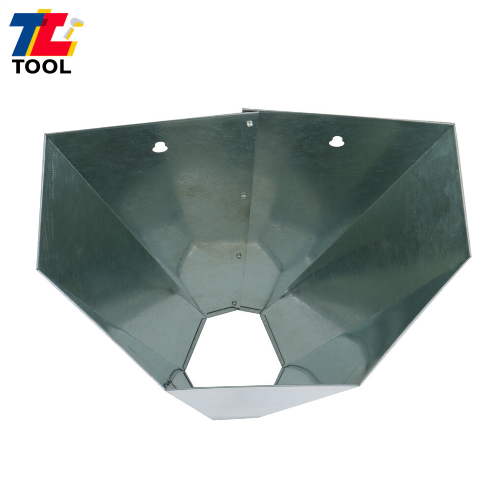 1 Pack 8 lbs Medium Size Chicken Cone Galvanized Steel Poultry Restraining Cone