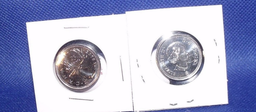 1-2018 Canada First Strike Quarter direct from RCM Special Wrap Roll.. Unc