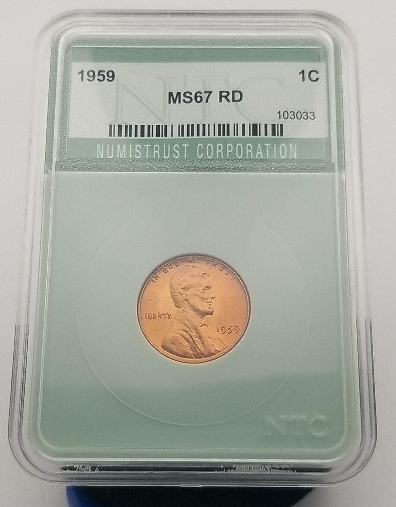 1959-P Lincoln Cent RD NumiTrust Corporation #3703