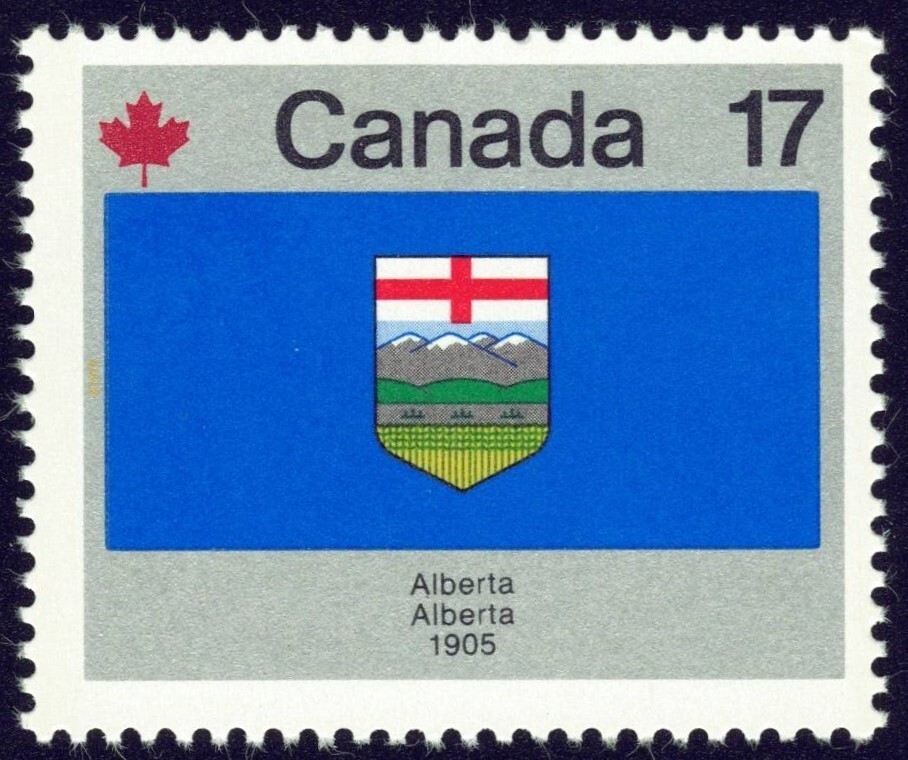 Canada sc#829 Provincial & Territorial Flags: Alberta, Mint-NH