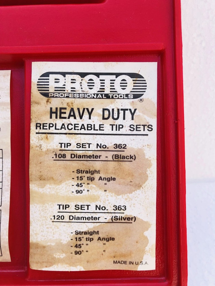 PROTO 361 INTERNAL EXTERNAL RETAINING PLIER SET WITH REPLACABLE TIPS