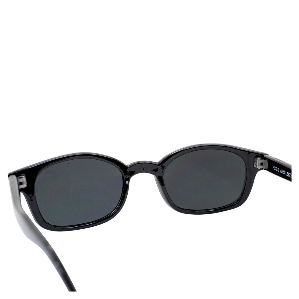 Pacific Coast Original KD's Biker Sunglasses (Black Frame/Dark Grey Lens)