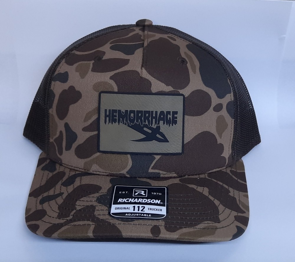 Black Flag Archery - Hemorrhage - Richardson Mesh Back Hat - Brown Camo