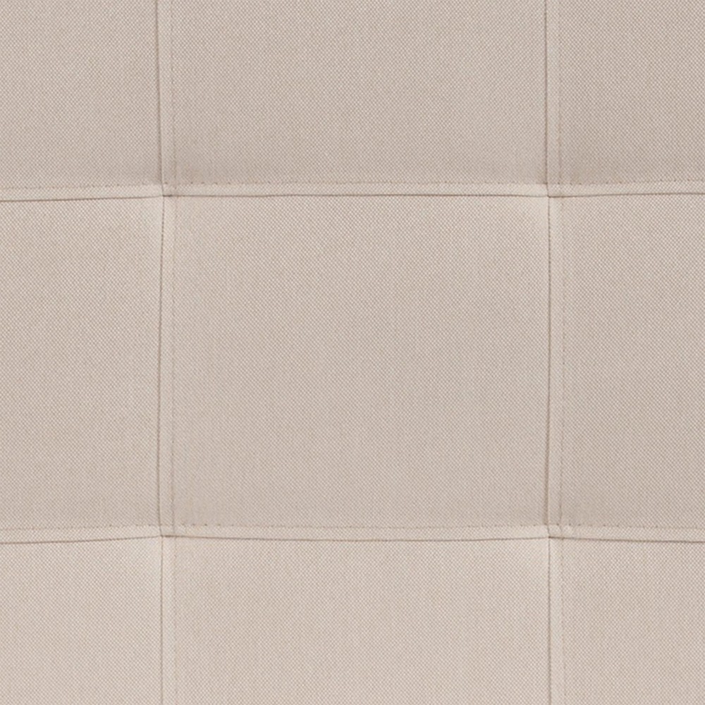 Bowery Hill Contemporary King Fabric Panel Headboard in Beige