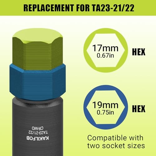10 Spline Lug Nut Socket, Replacement for Compatible with Bimecc 10 TA23-21/22