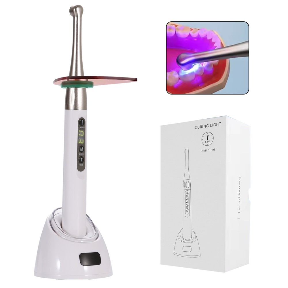 Dental LED Curing Light 1 Second Photopolymerizer Resin Cure Lamp / 3 Second