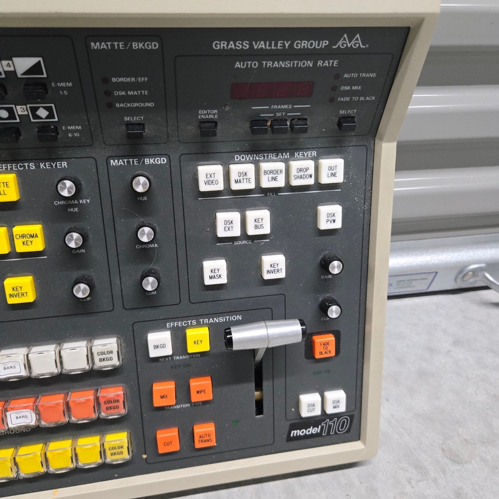 Grass Valley Group Model 110 Switcher Control Panel - No Cable or Elect Frame