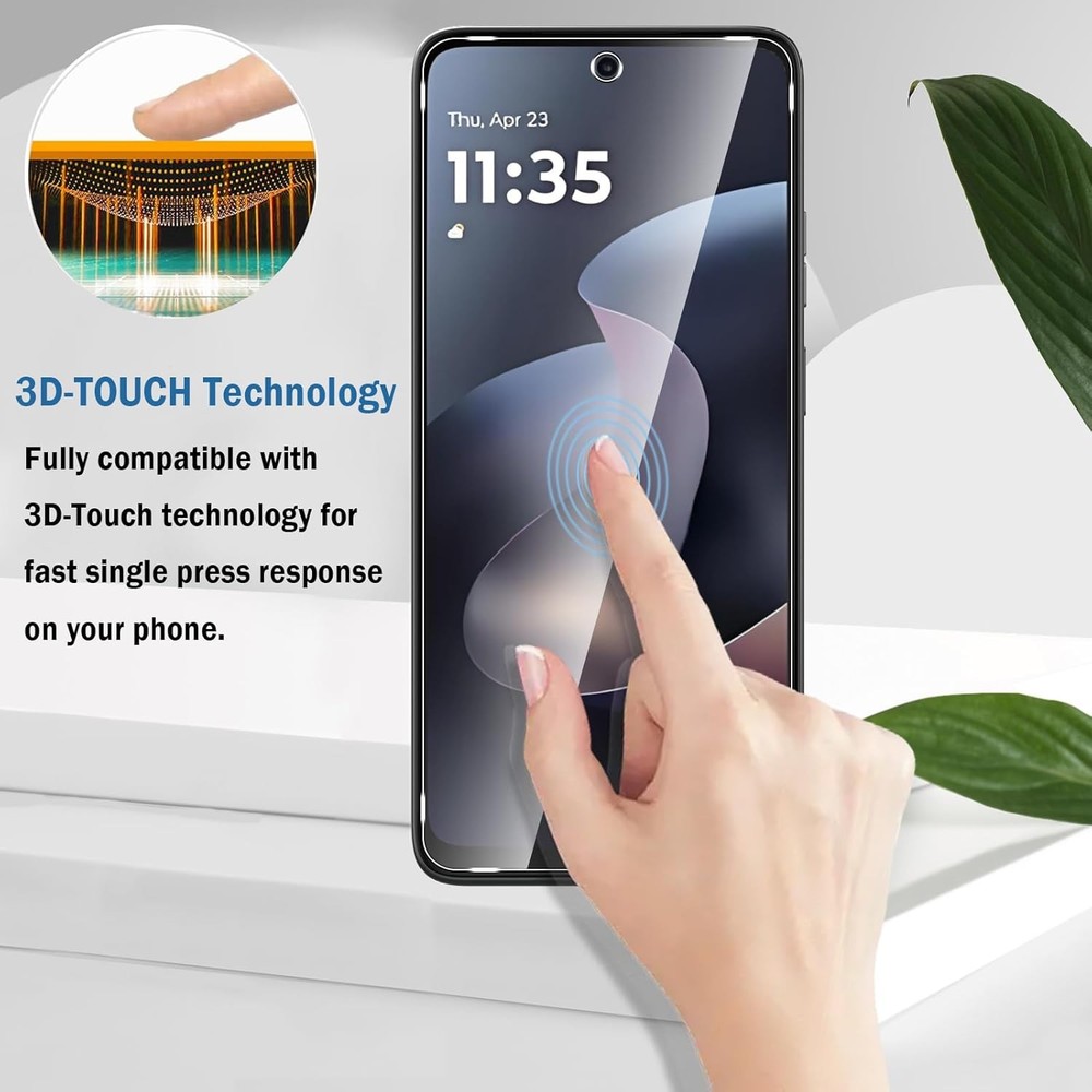 2+2 Pack for Moto G 2026/2025 Screen Protector with Camera Lens Protector