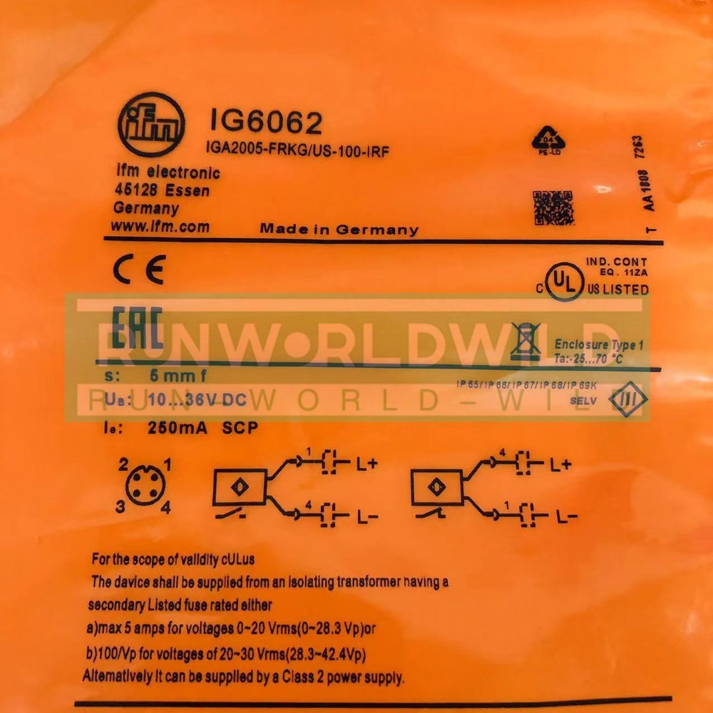 1PC NEW For IFM IG6062 Proximity Switch Sensor