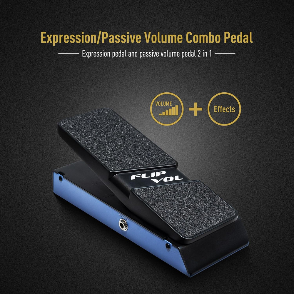 Volume Expression Pedal, Expression EXP & Passive Volume 2 in 1 Combo Guitar Eff