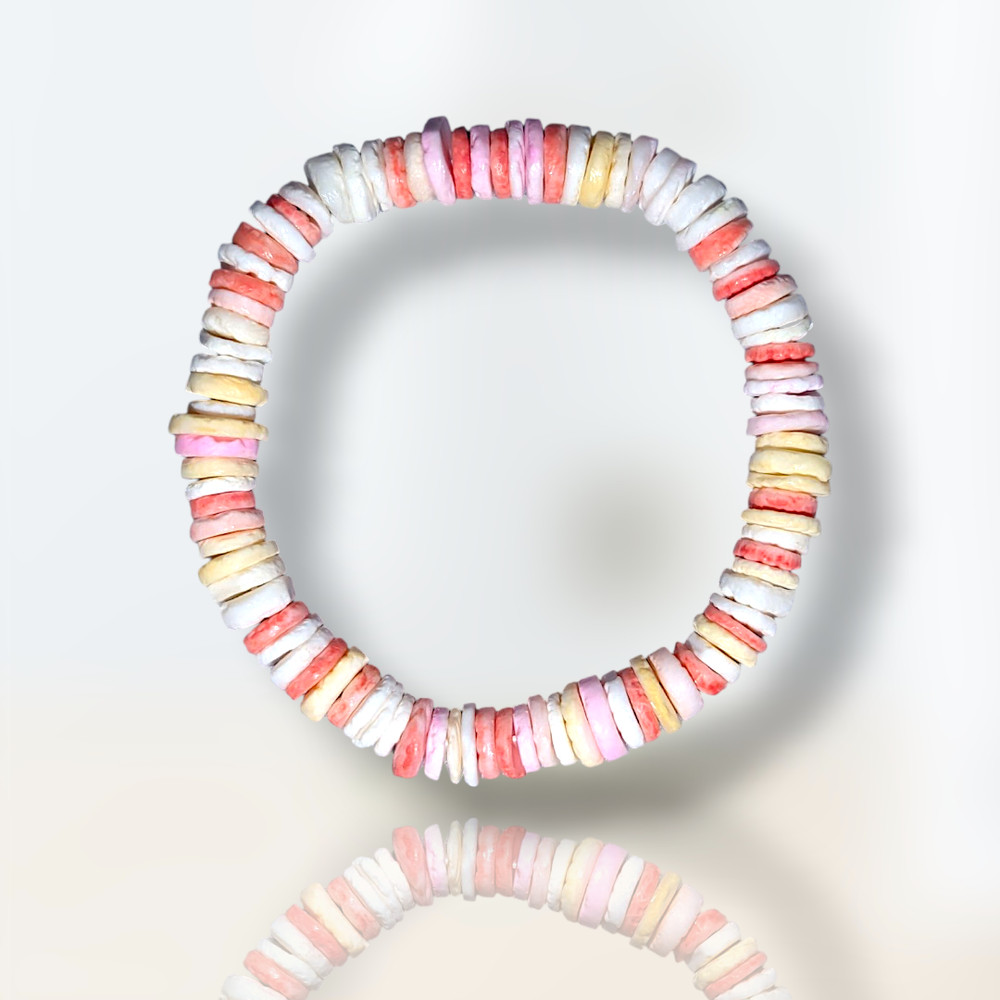 Natural Pink Shell Bracelet