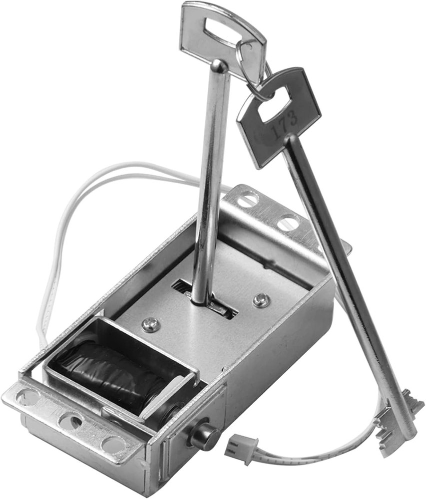 Electromagnetic Solenoid Safe Lock Replacement With 2 Override Keys