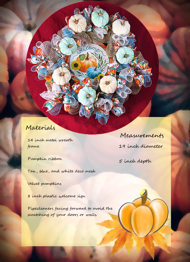 Woodland Cruffle Bubble Deco Mesh Fall Wreath