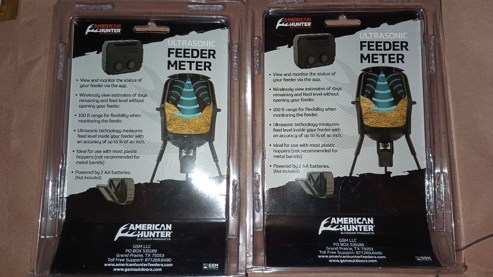 Wildlife Feeder Meter Durable Compact Wireless Bluetooth Ultrasonic 2 Pack New