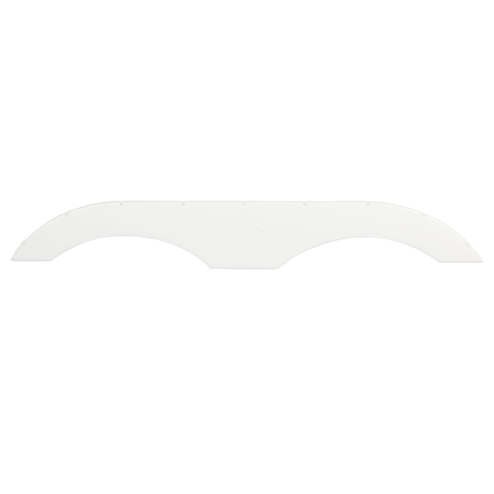 Pair of Tandem Trailer Fender Skirt In White For RVs Campers And Trailers