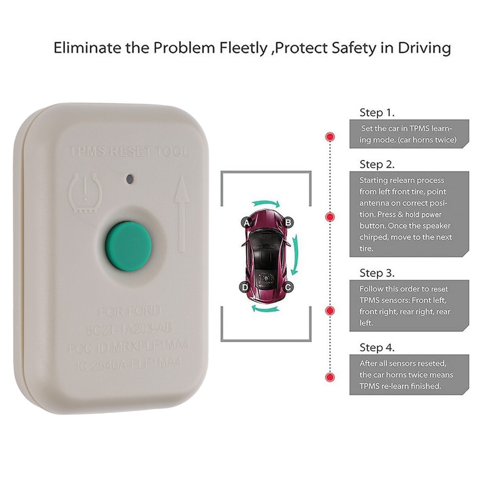 For Ford TPMS19 Reset Tool Tire Pressure Sensor Training Activation Transmitter