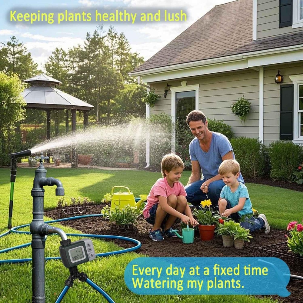 Complete Drip Irrigation System - 160Ft Hose with Automatic Water Timer Included