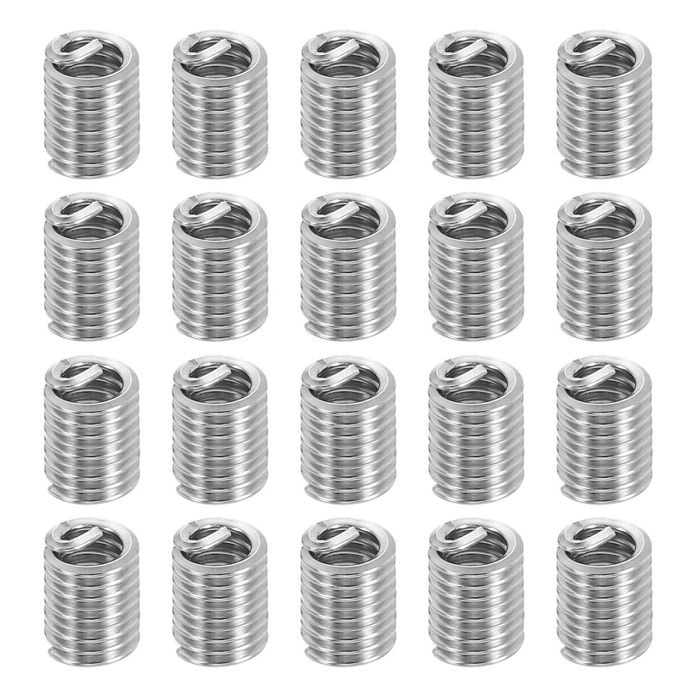 20pcs Wire Thread Inserts 6#-32 UNC 2.5D 8.8mm Helical Threaded Sleeve