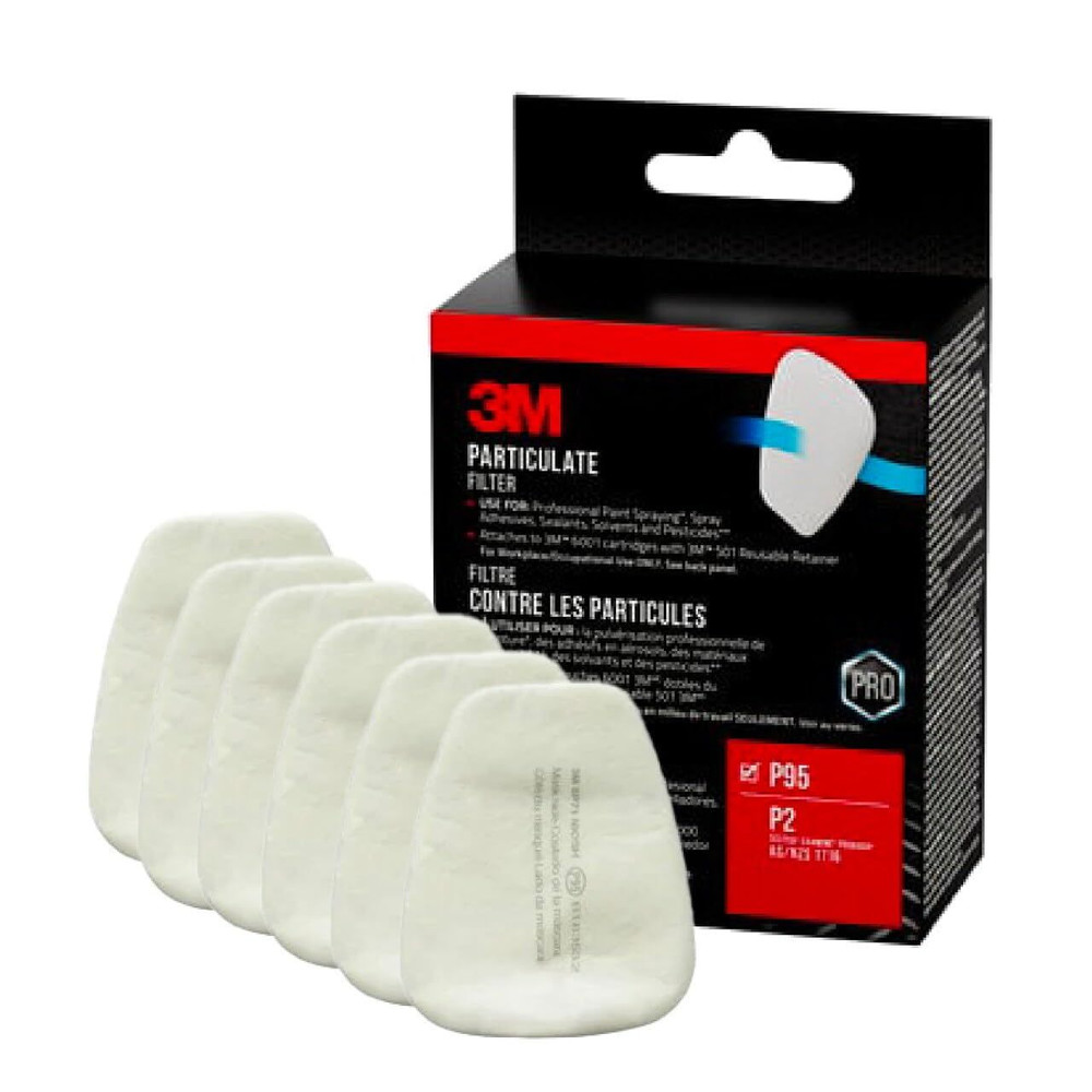 3M Particulate Filter P95, 3 pair/pack, 12 pack/case