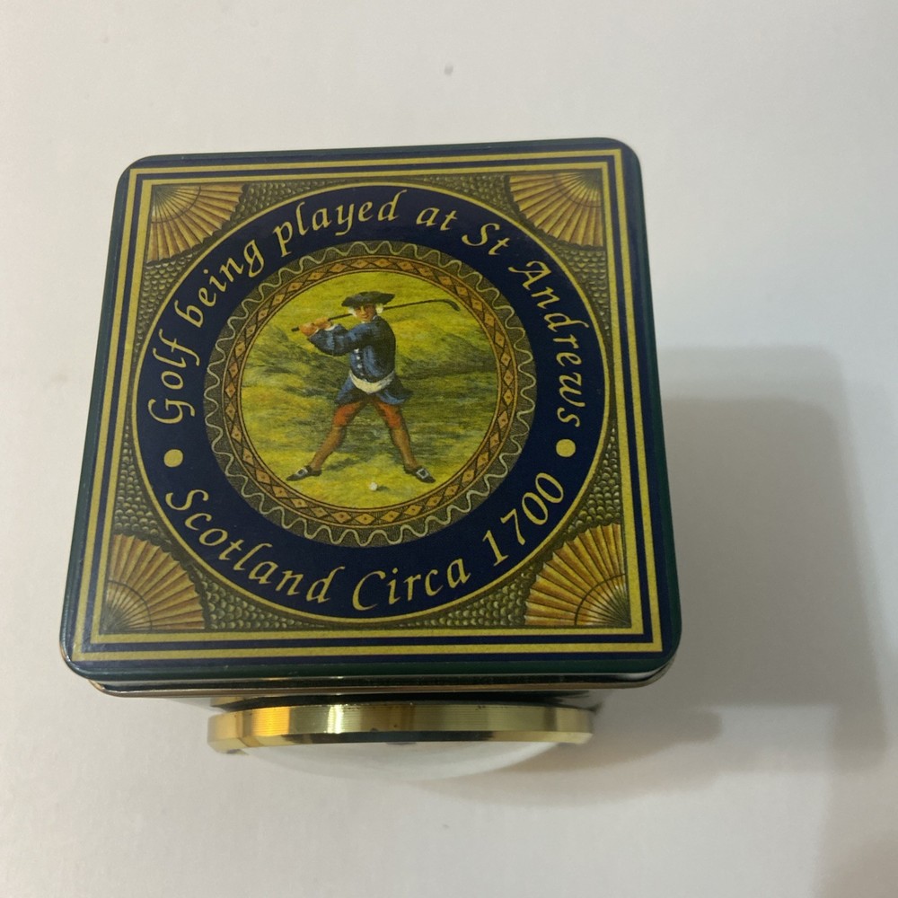 VINTAGE ROGER LASCELLES CLOCK IN TIN CAN