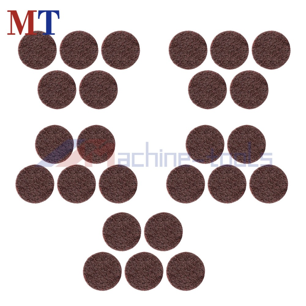 2 Inch Medium Nylon Surface Conditioning Quick Change Sanding Discs - 25 Pack