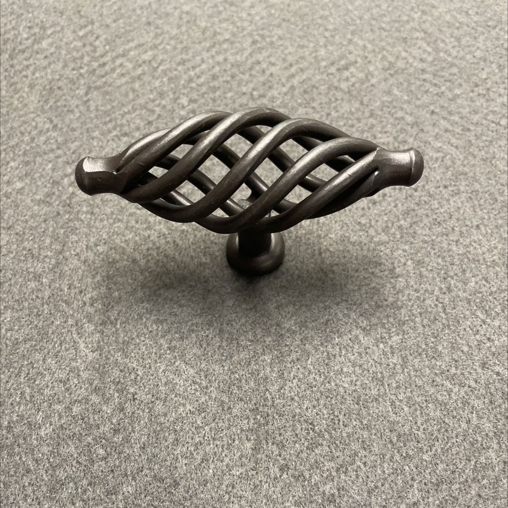 3-3/8" Birdcage Knob Wrought Iron