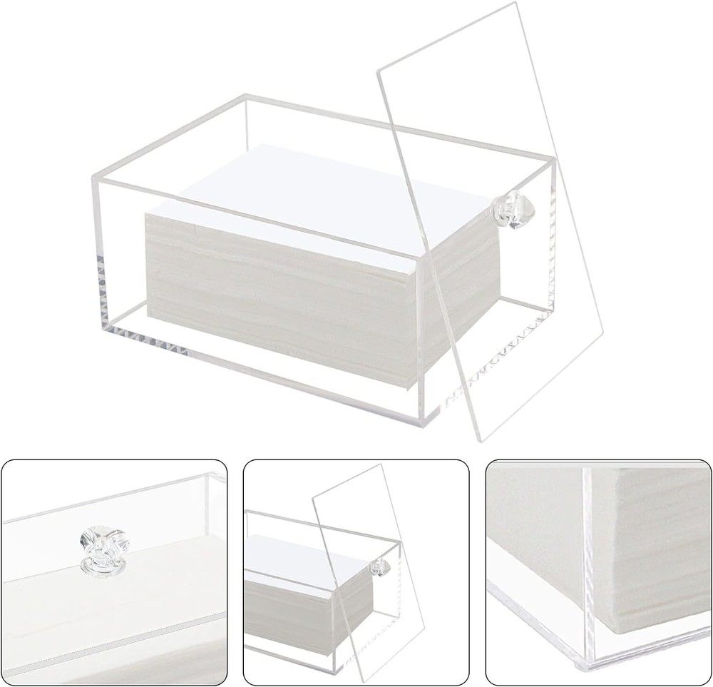 Weiai Acrylic Dryer Sheet Container, Clear Sheets Storage for 1 TIER