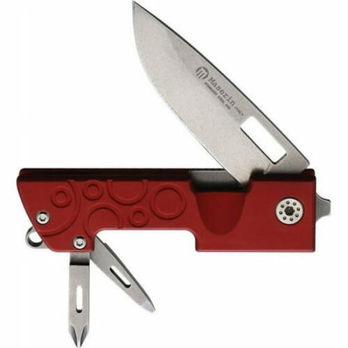 Maserin 214R D-DUT Red 5-Function Stainless Steel Multi-Tool w/Nylon Sheath