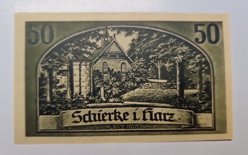 50 Pfennig 1921 Excellent Condition Old BANKNOTE Germany