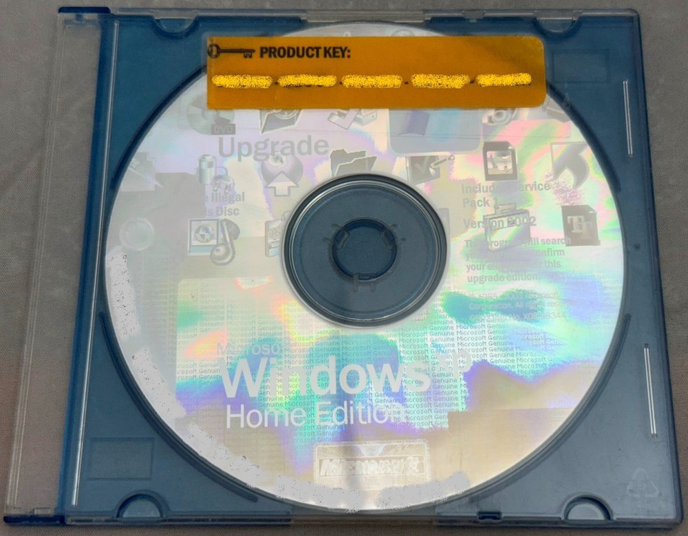 o'o'o . WINDOWS XP HOME Edition . Includes Service Pack 1 . Version 2002