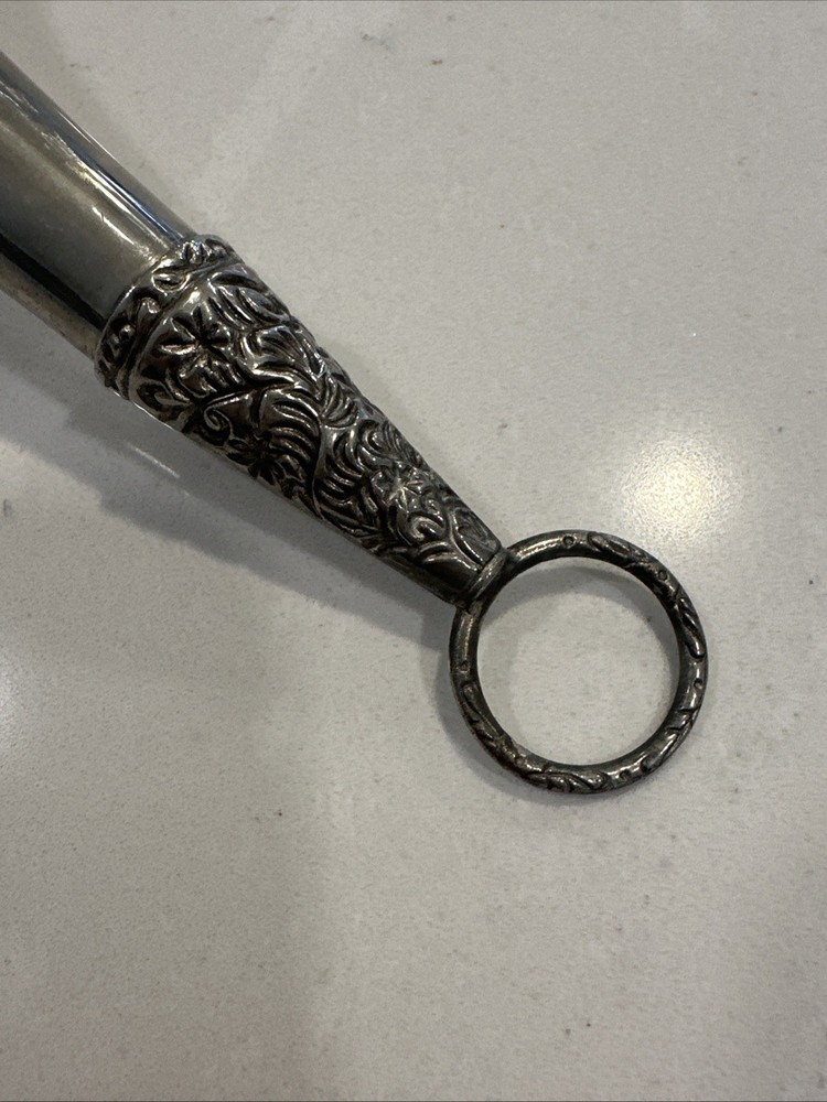 Victorian Silver, Posey Holder Tussie Mussie Nosegay Bouquet Ring Handle