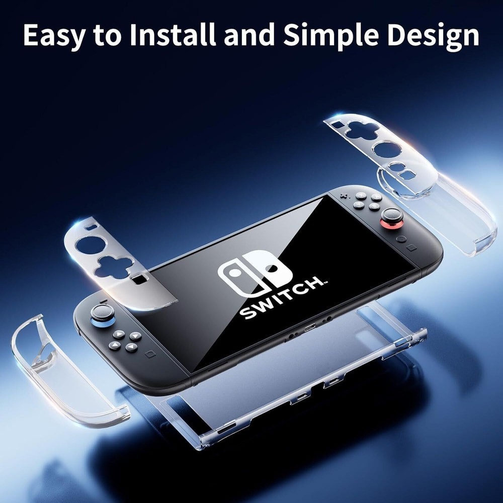 Case For Nintendo Switch 2 Console and Joy-Con Controller with Screen Protector