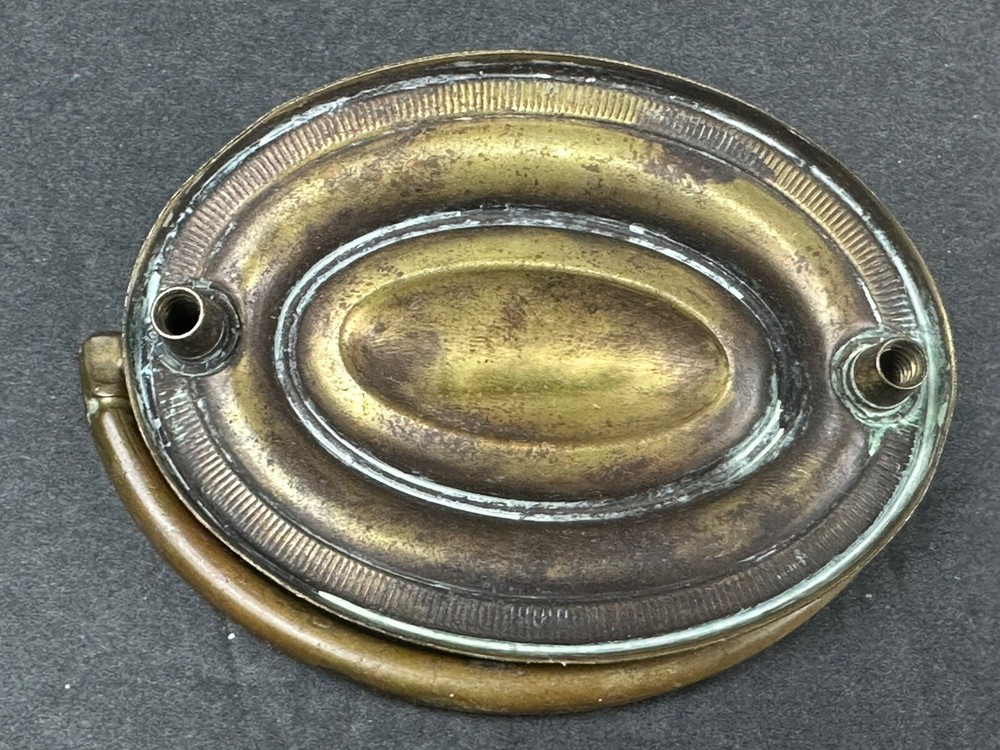 5 Hepplewhite Style 3" Oval Brass Drawer Pulls-Hardware NOT Included