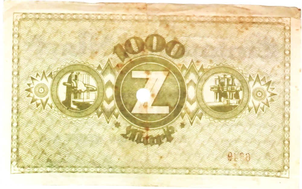 1922 Germany CHEMNITZ 1.000 Mark Banknote