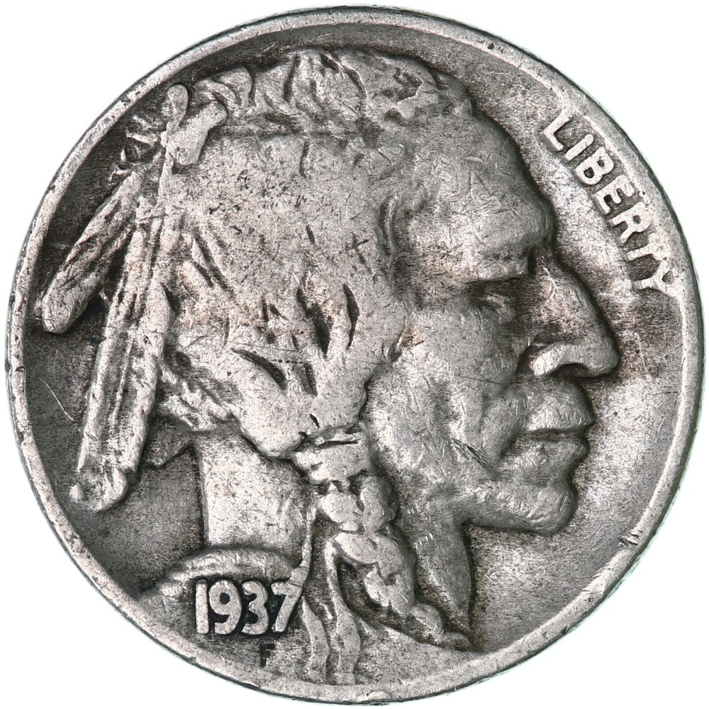 1937 D Buffalo Nickel Very Good VG