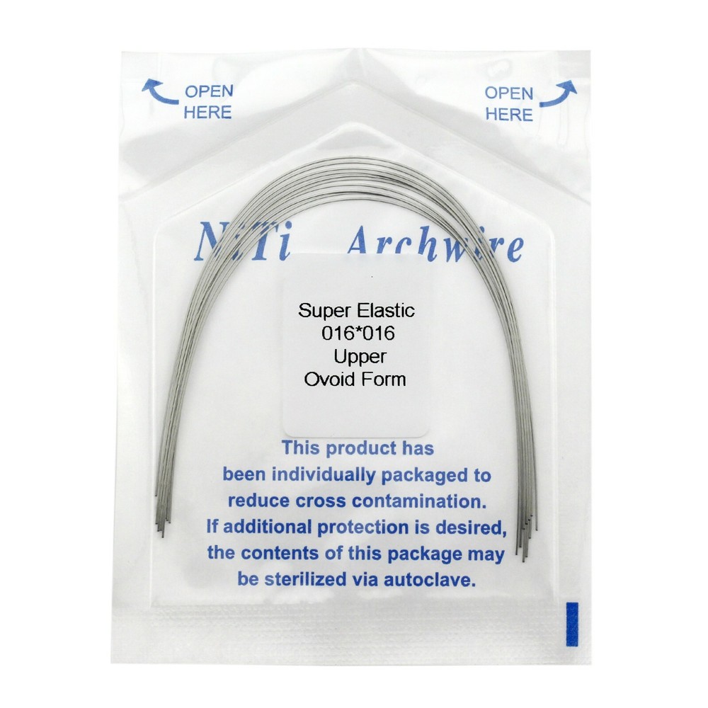 Dental Orthodontic Super Elastic Archwire Niti Ovoid Rectangular U L 100PCS